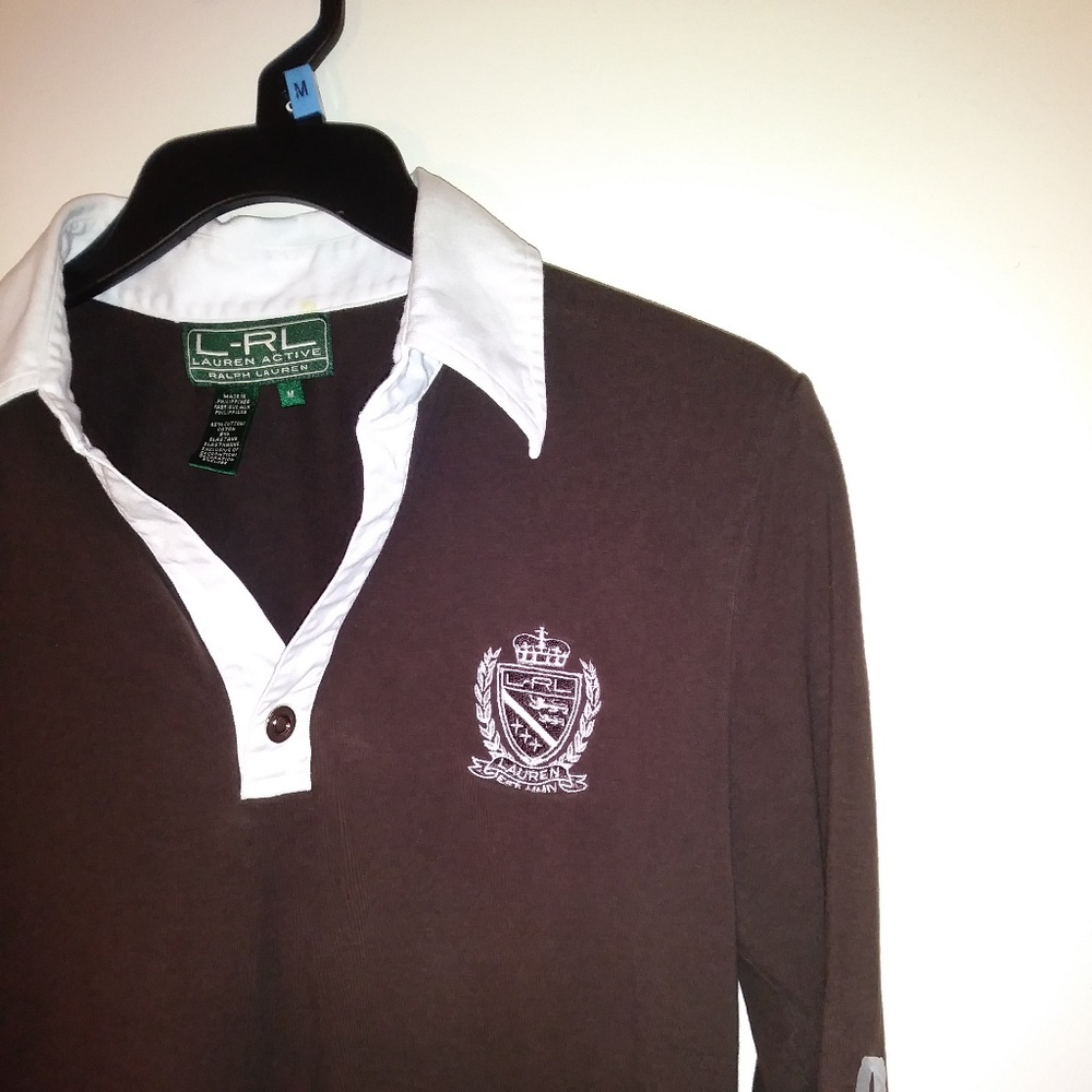 LRL RALPH LAUREN Womens Medium ACTIVE Polo Shirt